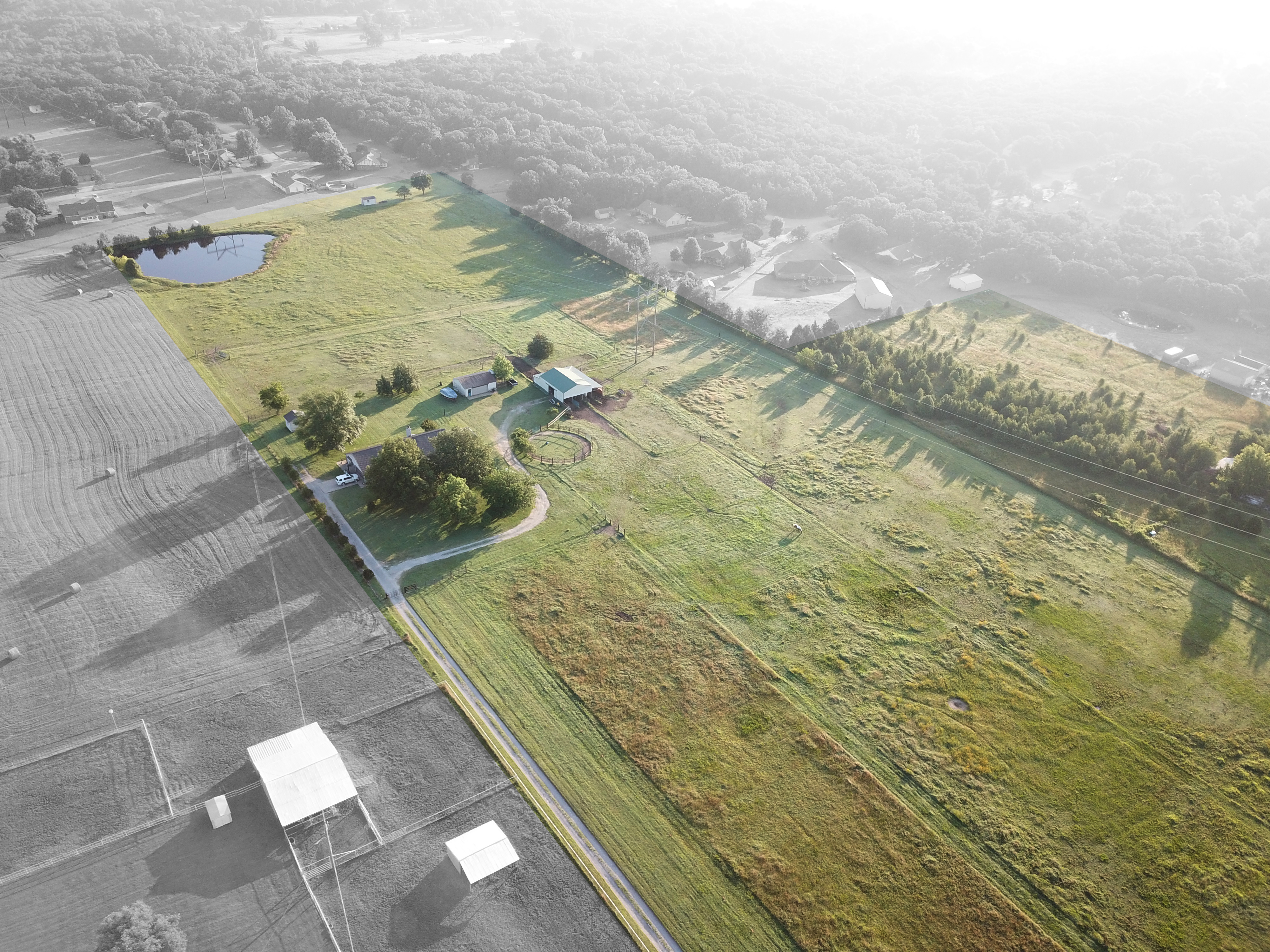 Aerial overview of 5925 West Canyon Road